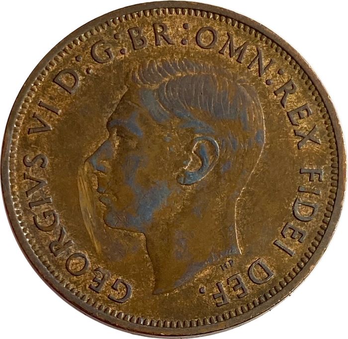 1 пенни 1949 Великобритания XF
