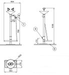Аварийный фонтан напольный нерж. сталь BOCCHISF SC380X матовый