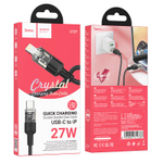 Кабель Type-C на Lightning 27W Hoco U129 (black) (Краснодар склад)
