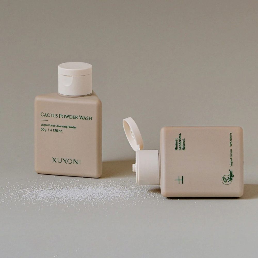 XUYONI Пудра для умывания с экстрактом опунции и коллагеном - Cactus Powder Wash,50 мл