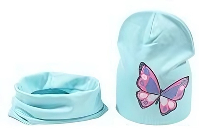 Комплект детский (шапка + шарф-снуд) р.48-50 (Мегашапка)