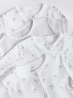 Комбинезон / Cлип для малышей Next K79-483, 4 шт., Белый