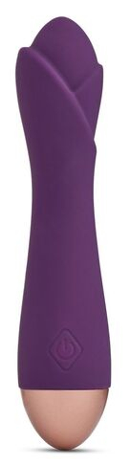 Фиолетовый вибратор Ooh La La Flower Vibrator - 18 см.