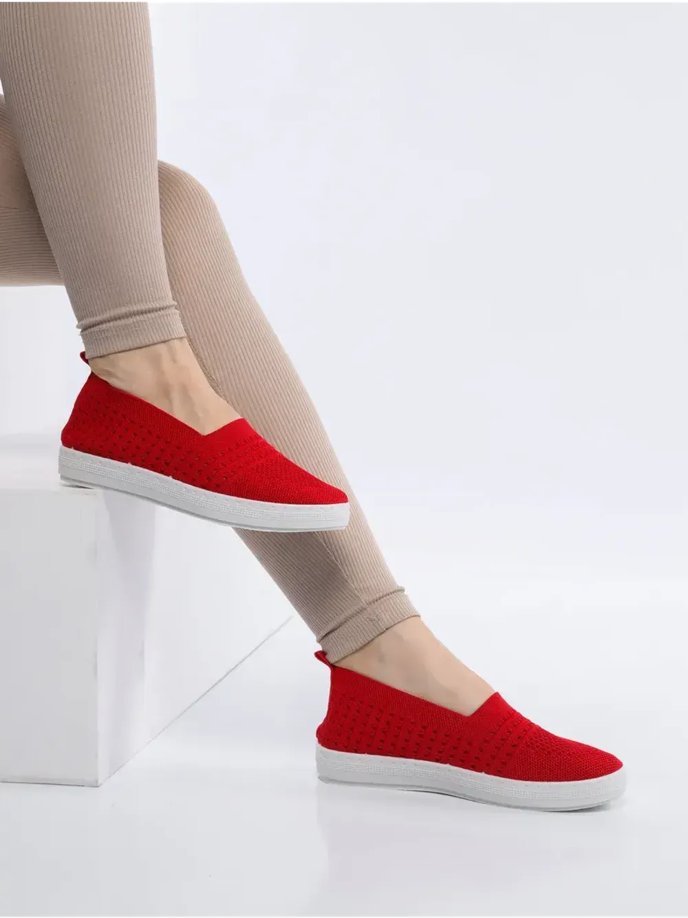 Мокасины летние текстильные