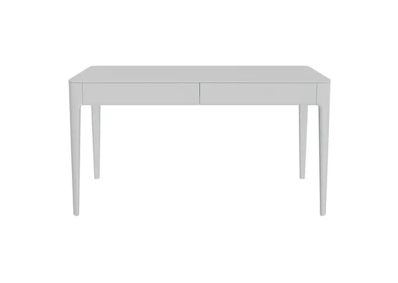 Стол письменный Type из массива дуба 140*70 см (белый)