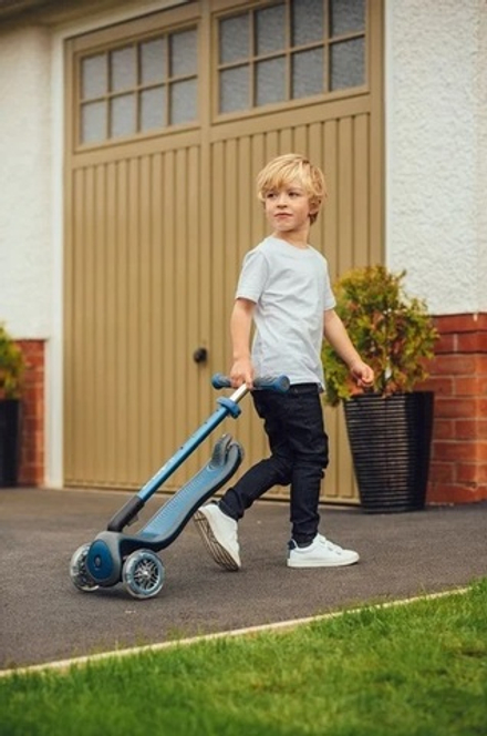 Самокат Globber Elite Deluxe Lights зеленый