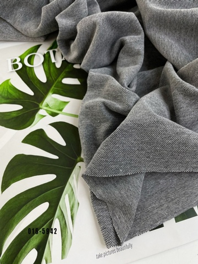 ЧЕРНЫЙ - Трикотаж ПИКЕ карде (КРВ378)