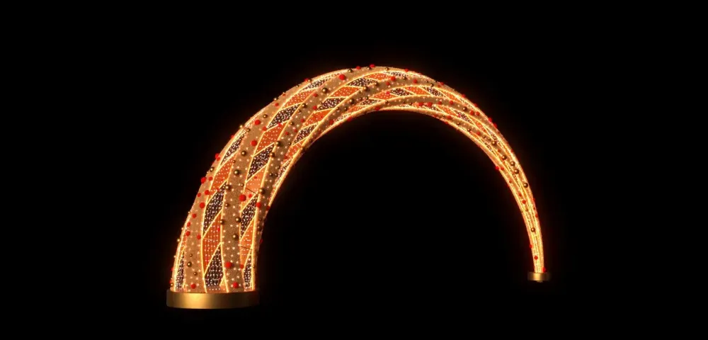 световая арка - серия золотая