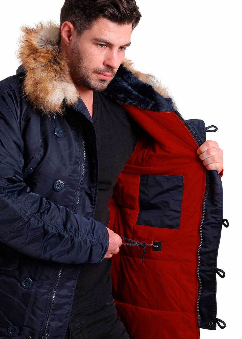 Куртка Аляска N-3B Husky Apolloget Nord Storm 2022 (т.синий - ink/red)