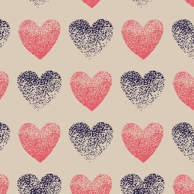 Сердца из точек.