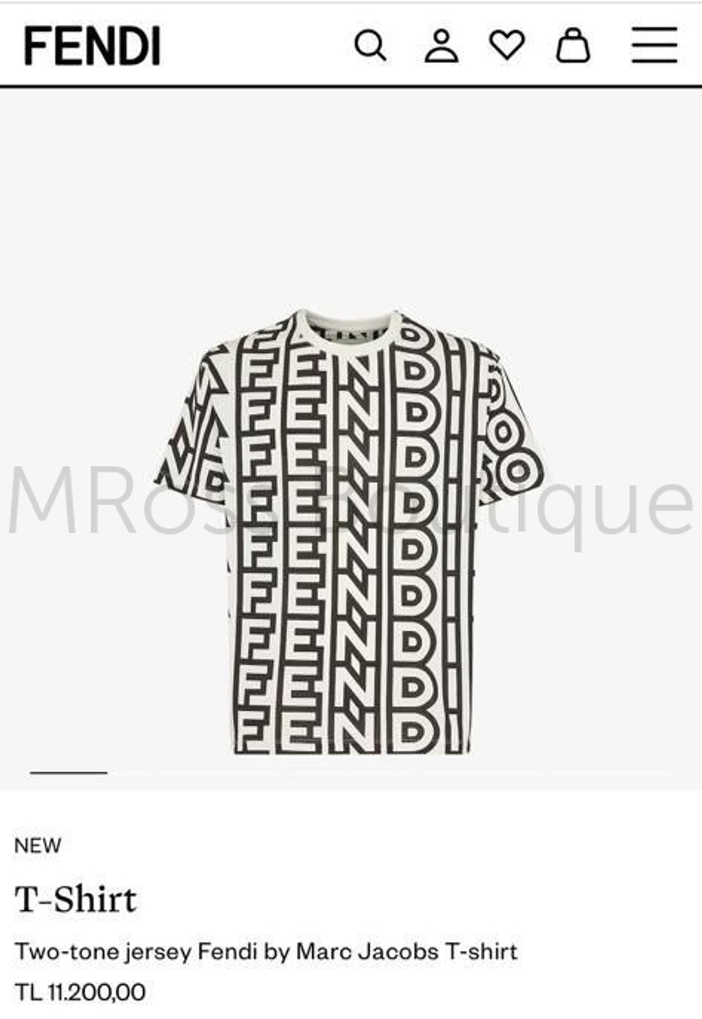 Мужская футболка Fendi by Marc Jacobs