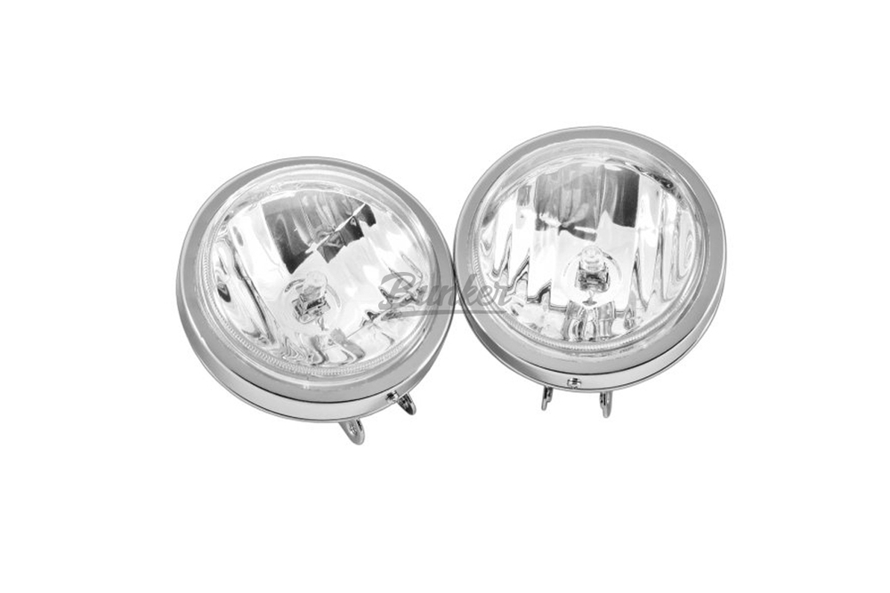 Фара противотуманная DLAA LA8020ED (белый 12V 55A H3) корп, метал хром с крышкой) круглый D=150мм