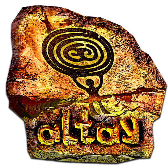 Магнит петроглиф золото "Круг"