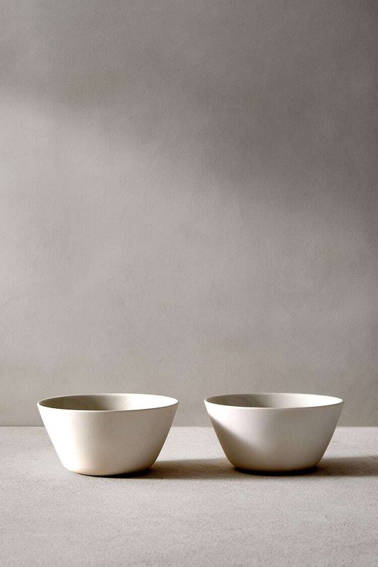 ZARA HOME НАБОР ИЗ 2 ПИАЛ, БЕЛЫЙ
