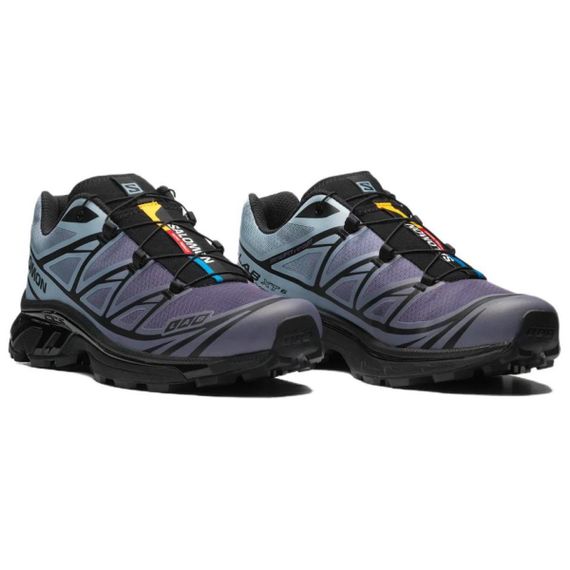Salomon XT 6 Беговые дорожки Низки Черный/Туманный син/Серо-голубой Унисекс