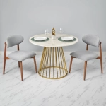 Стул Bradex Home Lucas 3 терракотовый букле с ножками цвета орех