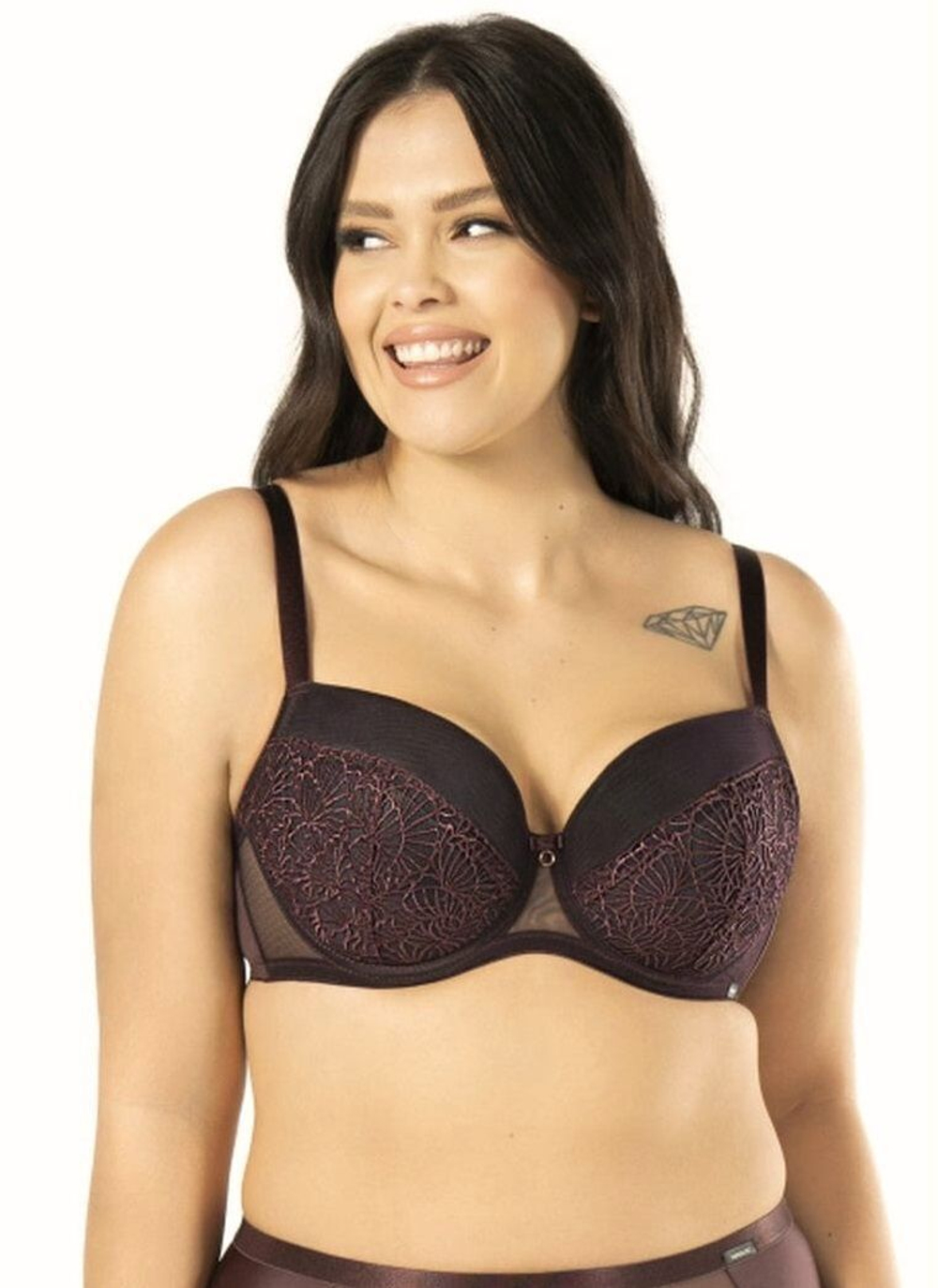 Бюстгальтер Daisy на тонком поролоне (Размер: 70H) (Цвет: сливовый)