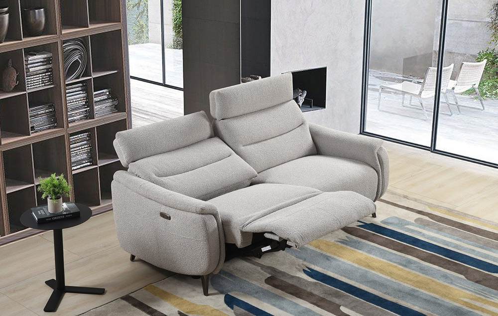 Диван-реклайнер Cheretto (3-х местный) серый