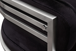 Стул велюр черный/матовый хром 60x55x73см Garda Decor