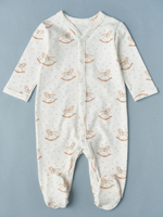 Комбинезон на кнопках "Лошадки с горошками"