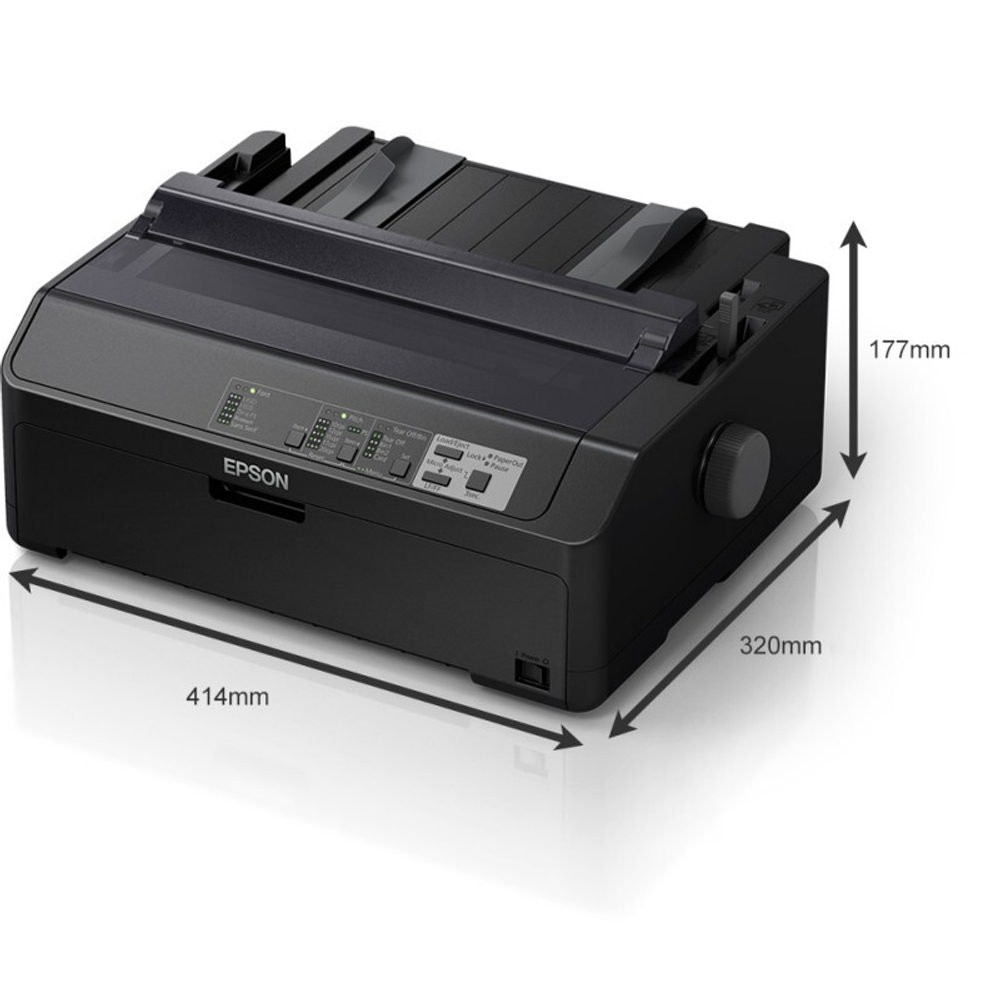 Принтер Epson FX-890II, A4, 9 игол, 138 колонок, 615 зн/сек, USB, LPT, COM