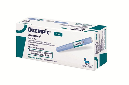 Оземпик шприц-ручка 1.34 мг/мл №1+4 иглы