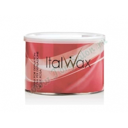 Воск в банке для депиляции (теплый) «Роза», Italwax, 400 гр.