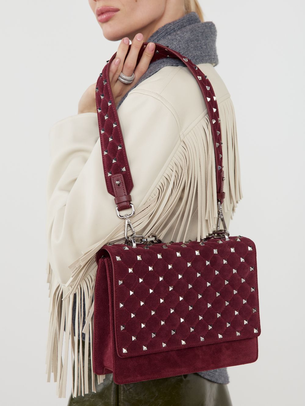 BAD GIRL LARGE BAG BORDO