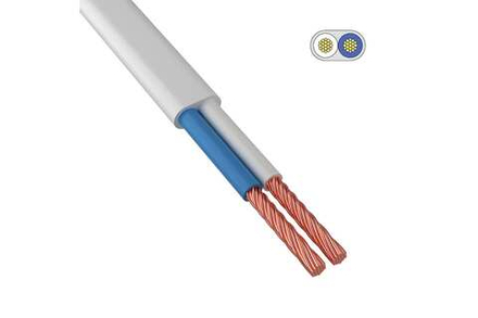 Провод ПВС ГОСТ 2х0,75мм², Белый. (200м) «ККЗ»