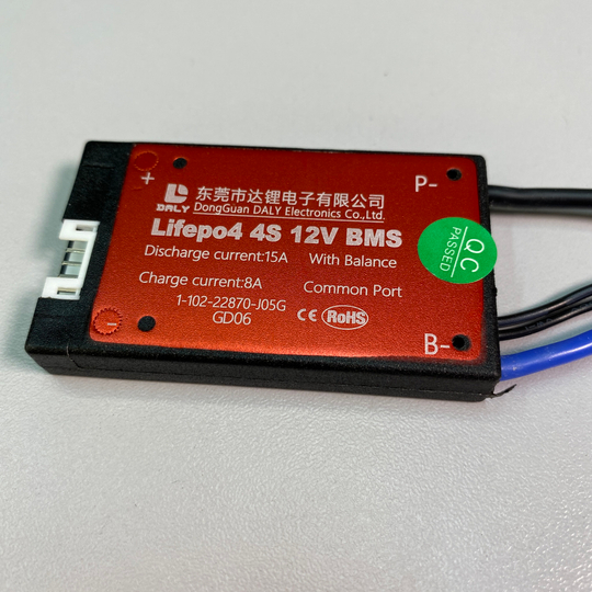 Плата LiFePo4 BMS daly 4s12v 15A с термодатчиком
