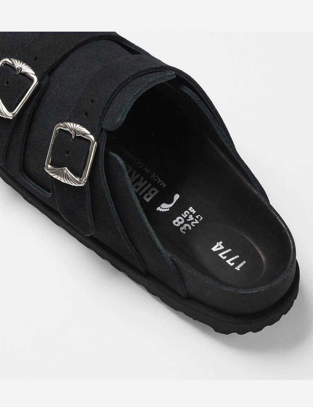 Birkenstock 1774 Boston Suede Clogs "Black"
