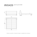 Кровать IRIS 420