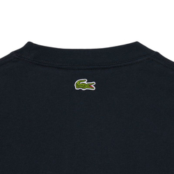 Мужская теннисная футболка Lacoste Printed Cotton - black