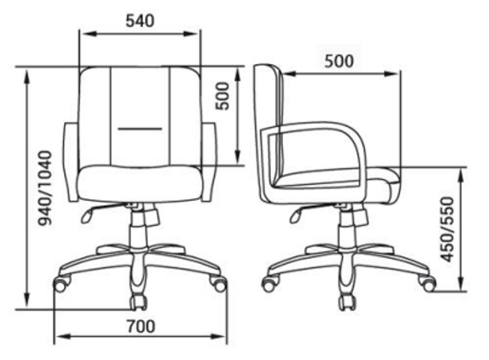 Кресло для руководителя БОНН СТАНДАРТ КОРОТКИЙ