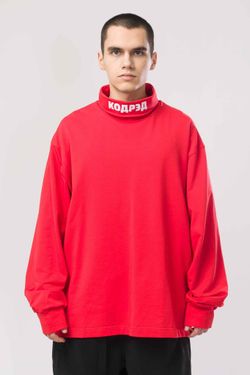 Водолазка оверсайз Rollneck Wide Coderedneck Красная светлая