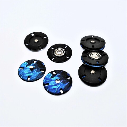 Кнопки №1278, 23мм, цв.синий (MS K-66)