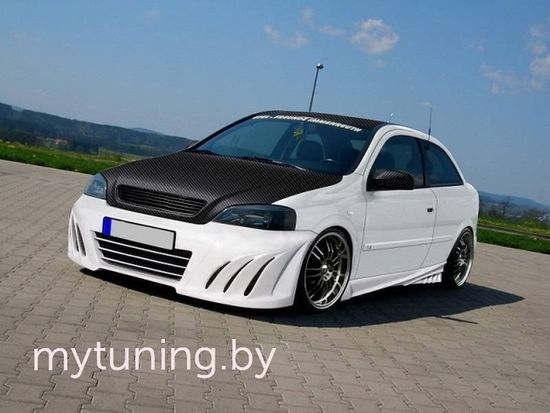 Передний бампер SHARK Opel Astra G