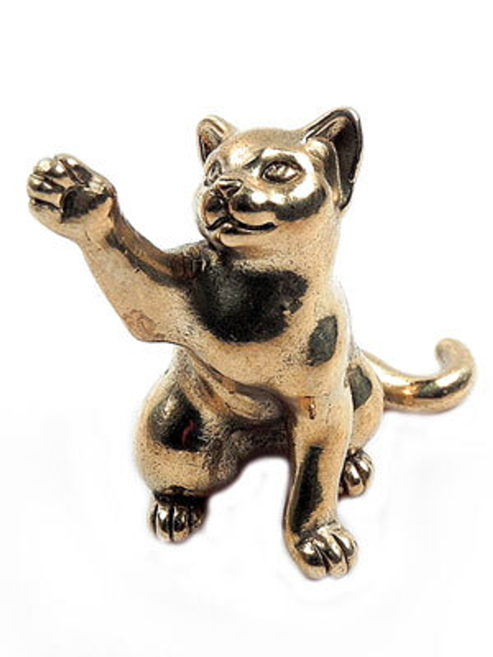 Кошка "Лапка" бронза