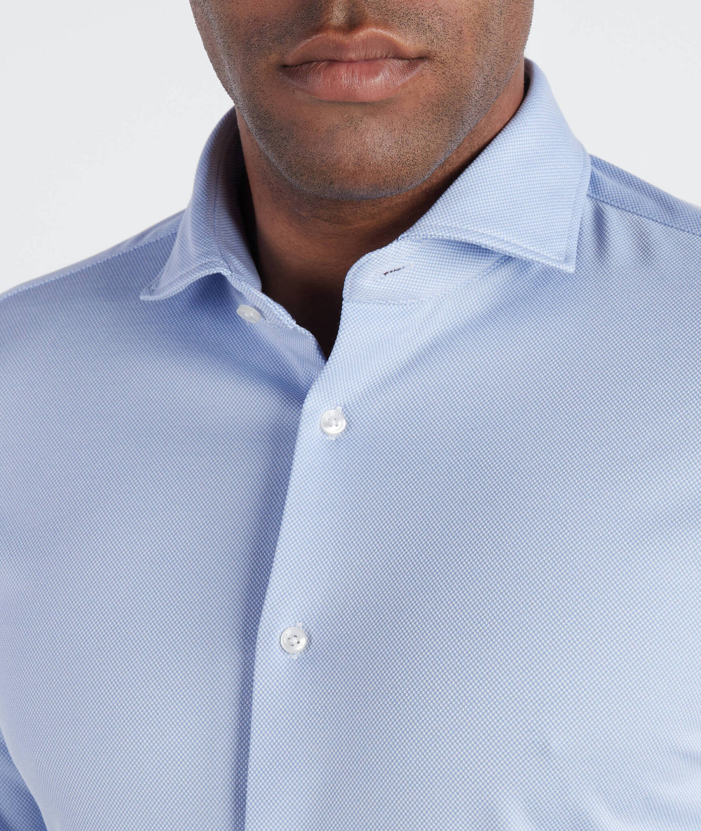 Рубашка P-HANK-spread-C1-222 BOSS BLACK - голубой(50473312)