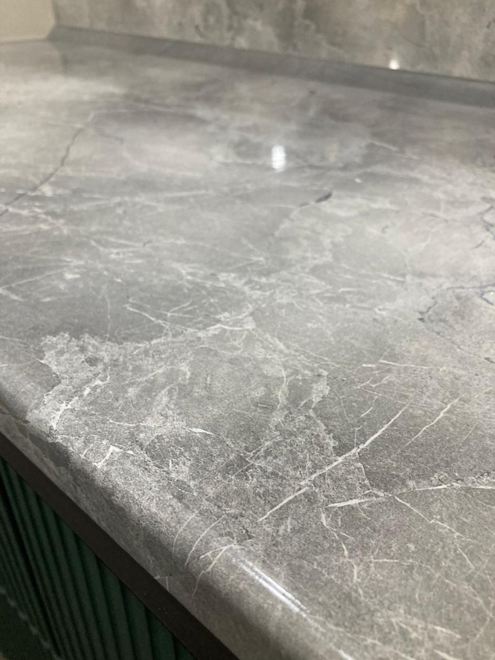 Столешница глянец Мрамор марквина синий 3 кат 3050*600*40 \734/1\