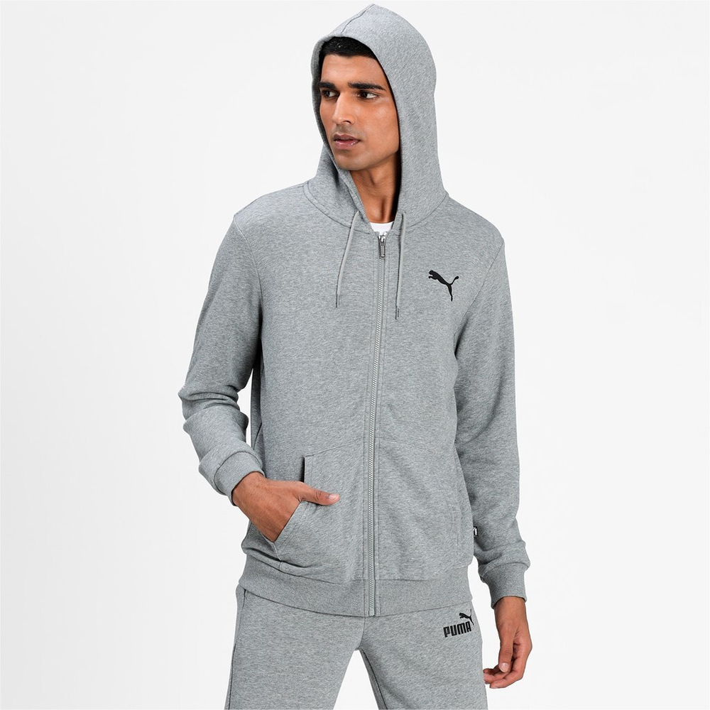 Толстовка мужская PUMA ESS Small Logo FZ Hoodie TR