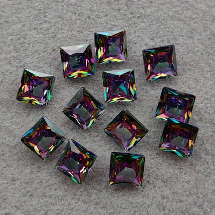 Фианит квадрат, Rainbow