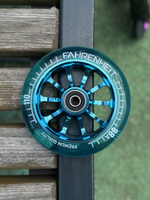 Колесо Fahrenheit 110*24 mm 10-Spoked, голубой/прозрачный голубой