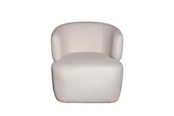 Кресло Тироло (Tirolo) букле белое 73x79x76см Garda Decor