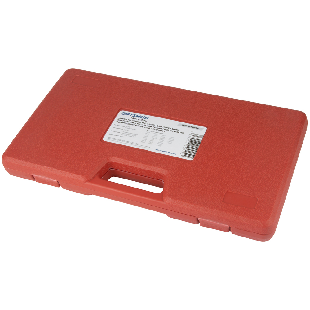 OPT-MTDS60 Набор метчиков и плашек М3 - 12, 4-40 - 1/8NPT27, метрическая и дюймовая резьба, 60 предметов