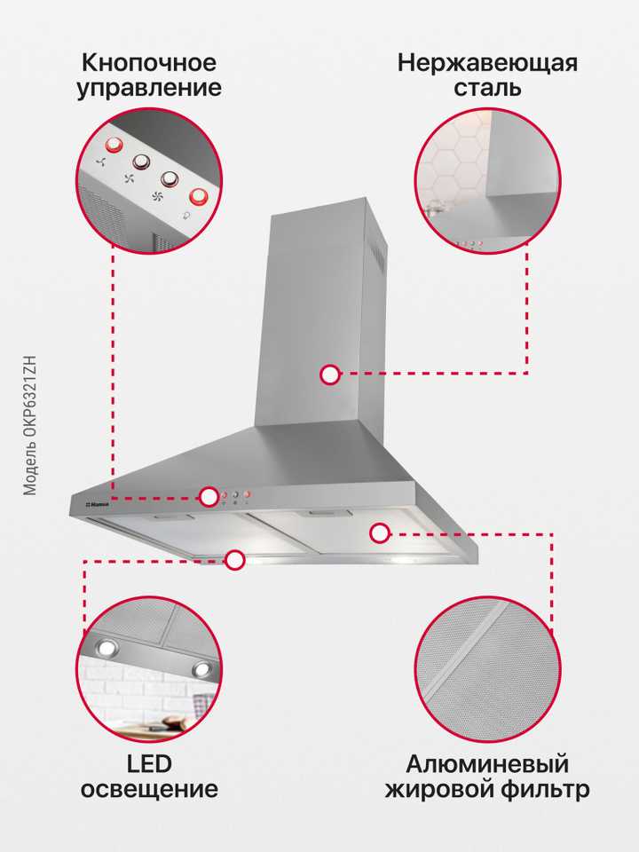 Каминная вытяжка Hansa OKP6321ZH