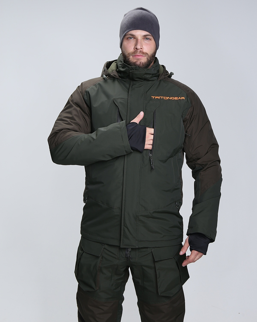 Зимний Костюм "PRO ANGLER" -15 (Таслан, Хаки-Коричневый) TRITON