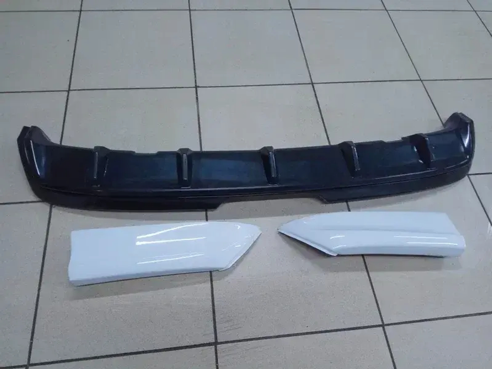 Юбка заднего бампера Lada Vesta шагрень