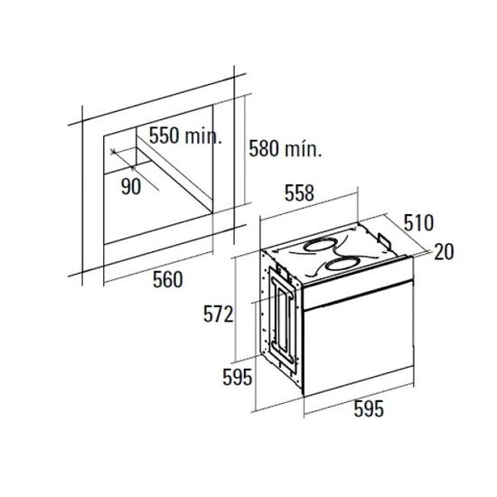 Электрический духовой шкаф CATA LC 860 BK