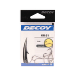 Крючок Decoy одинарный KR-21 #6 BLACK NICKELED (в упаковке 12 штук)